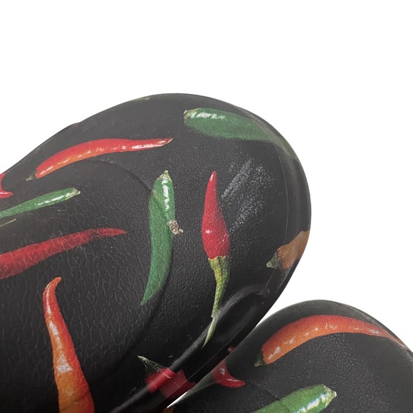 Crocs Bistro Clog Men 8 Hot Chili Pepper Black Slip On Shoe Slip Resistant Strap - Picture 10 of 10